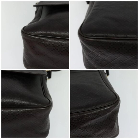 GUCCI Shoulder Bag Leather Brown Gold 223665 Auth - Picture 16 of 16